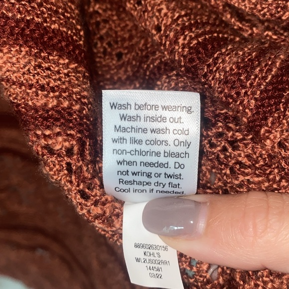 LC Lauren Conrad Pointelle Long Cardigan - Picture 6 of 8